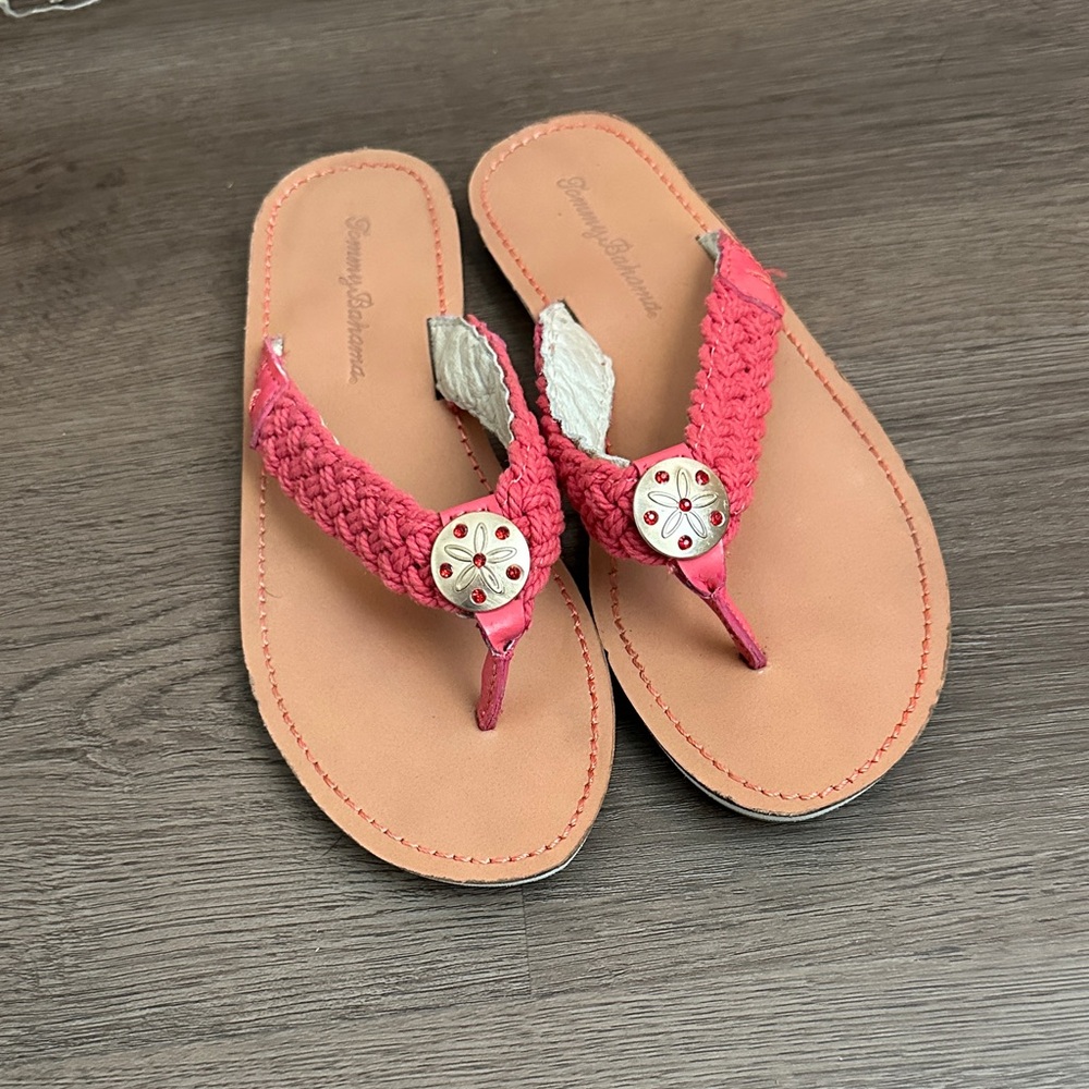 Tommy Bahama Women's Red Braided Sandals
